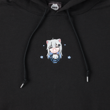 Load image into Gallery viewer, NACHONEKO Embroidered Hoodie (Black)