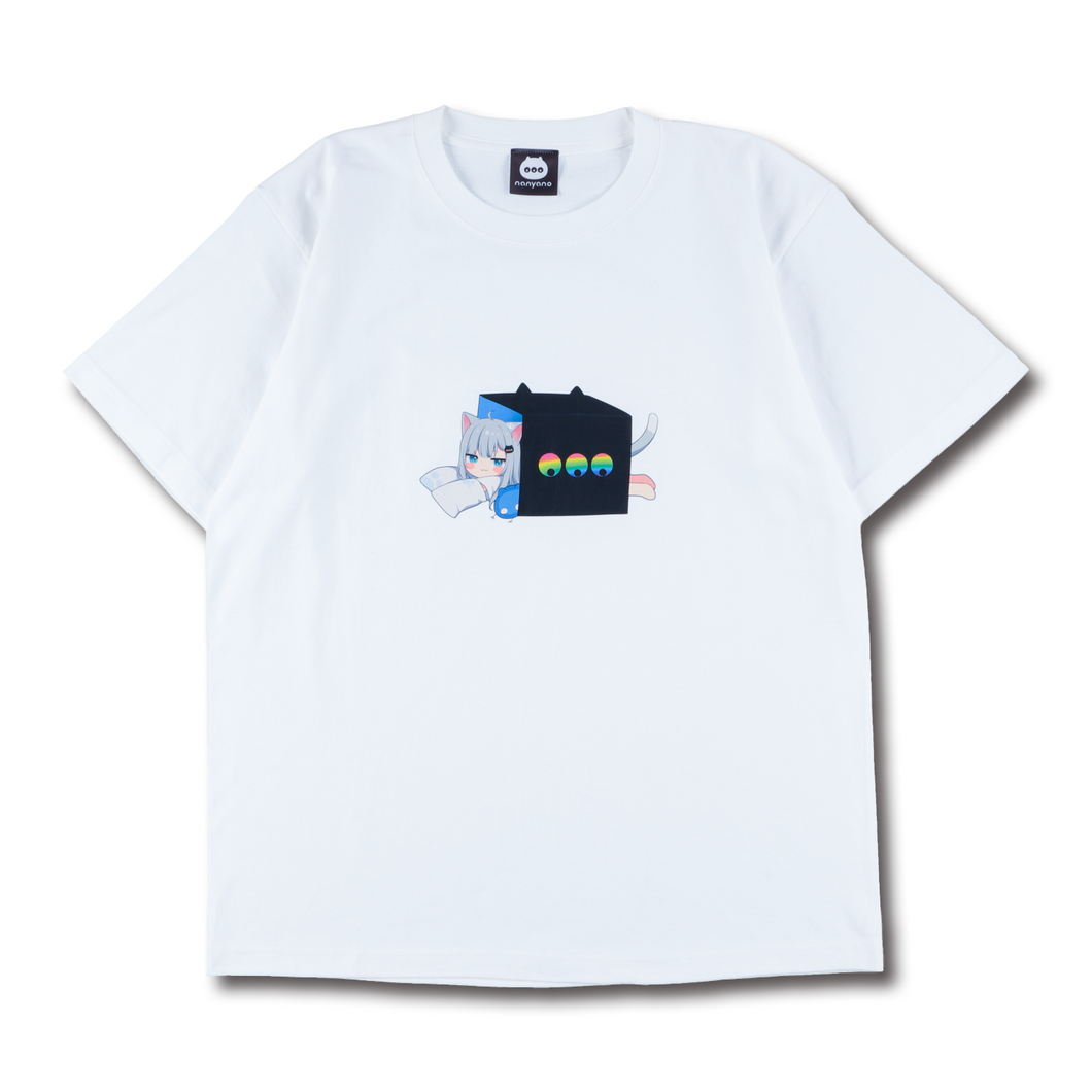 BOX-NACHONEKO Tシャツ（白）