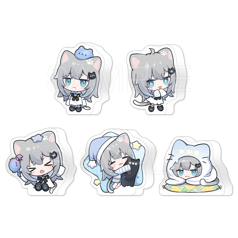 Mini Mini Nacho Acrylic Cube [set 5]