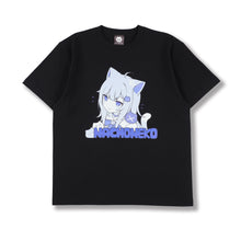 Load image into Gallery viewer, 【期間限定】NACHONEKO T-SHIRT（黒）
