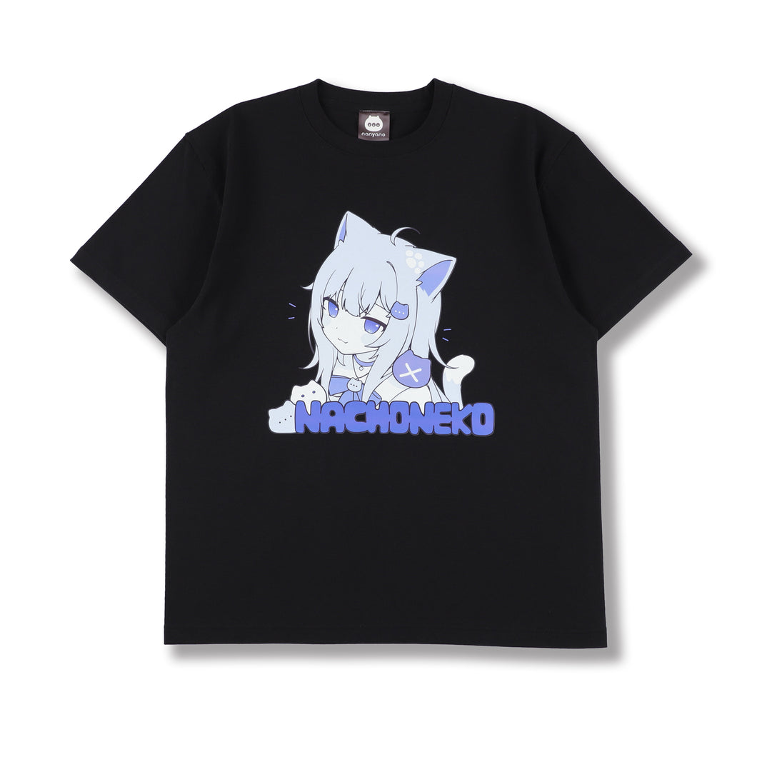 【期間限定】NACHONEKO T-SHIRT（黒）